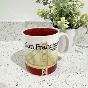 Starbucks San Francisco Mug - Red and Cream